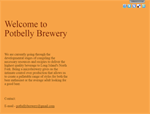 Tablet Screenshot of potbellybrewery.com